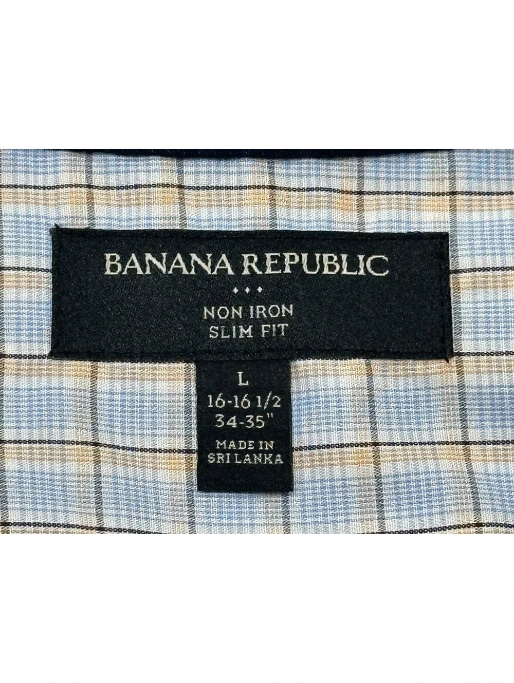 Banana Republic Non-Iron Slim Fit Button Up Blue Mens XL